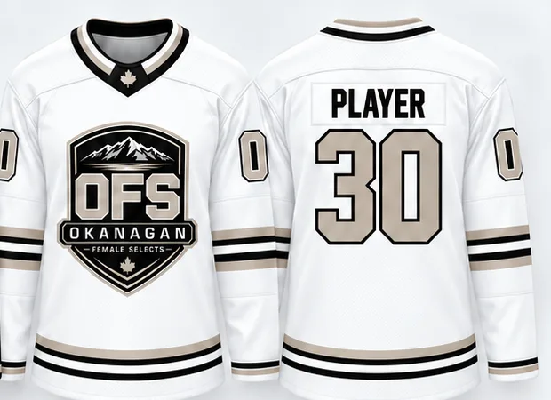 White OFS away jersey, front and back