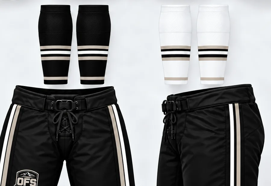 Black and white OFS socks with black pant shells